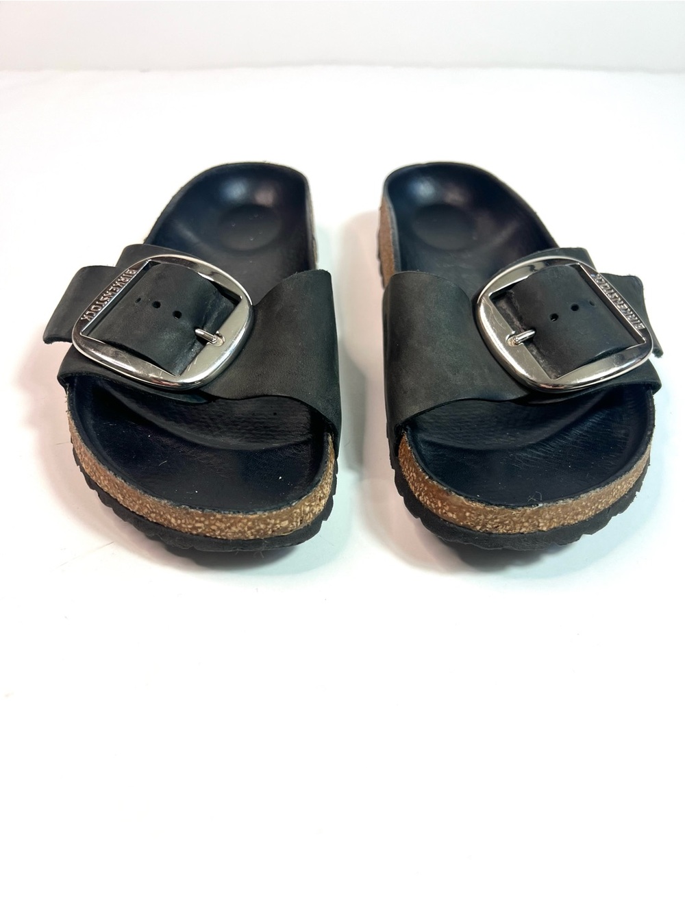 Birkenstock Madrid Big Buckle Sandals Black Size 39 - Picture 5 of 12